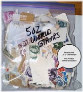 Vintage Stamp Treasure Bag