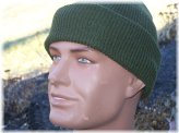 Green Knit Military Watch Cap with P38 Opener