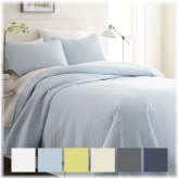 Kaycie Gray Quilted Coverlet Set