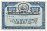 Colt's Patent Fire Arms Manufacturing Co. 1917 Stock Certificate
