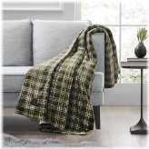 Green Plaid Cozy Heated Throw