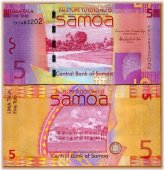 Samoan Five Tala Banknote