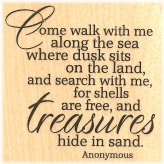 Seaside Sentiments Rubber Stamp