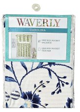 Carolina Crewel Blue & White Valance