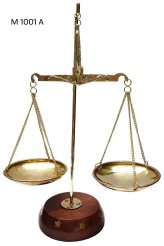 Heritage Balance Scale with Wooden Base