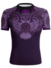 Nordic BJJ Rash Guard in Purple