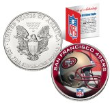 49ers Silver Eagle Colorized Coin