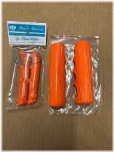 Orange Brake Lever Covers and Grips by Hunt Wilde