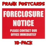 Prank Postcard Pack - Foreclosure Notice Edition