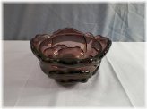 Violet Glass Cabbage Candy Dish Base