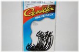 Bass Hook Value Pack - Gamakatsu 3/0 Offset EWG Shank Worm Tube Senko Hook (58413-25)