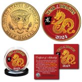 Dragon's Gilded Half Dollar Coin
