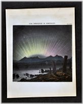 Aurora Borealis Star Chart - 1872 Muller Print