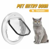 Feline Passage Portal with Magnetic Lock and Sliding Flap