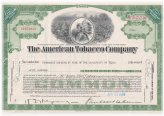 American Tobacco Company Equity Certificate