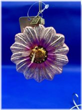 Spring Blossom Bee Glass Ornament