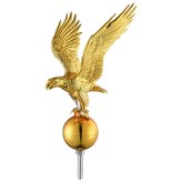 Golden Eagle Finial for Outdoor Flagpoles