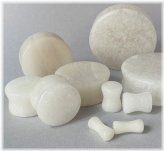 White Jade Organic Stone Plugs