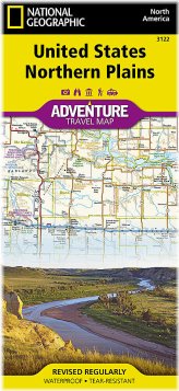 Northern Plains Travel Map by National Geographic