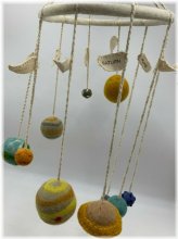 Planetary Wool Hanging Mobile
