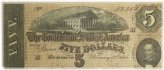 1864 Confederate Five Dollar Note (CS-69)