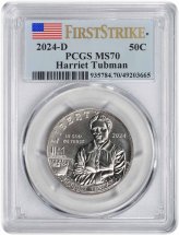 Harriet Tubman First Strike MS70 Half Dollar