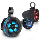 AquaTunes Wakeboard Tower Speakers with Bluetooth and RGB Lights