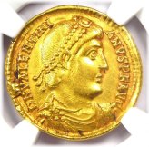 Valentinian I Gold AV Solidus Coin