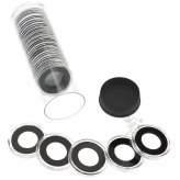 Black Ring Gold Eagle Coin Holders Set