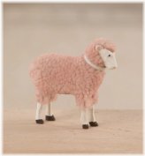 Pastel Pink Sheep Lamb Easter Figure