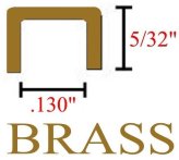 Brass Came Channel - 24 feet