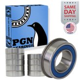 Flanged Ball Bearings for Lawnmower Carts and Hand Trucks (Pack of 10)