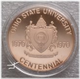 Vintage Ohio State University Hall 1970 Bronze Medal