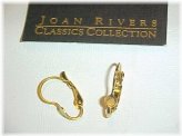 Golden Pad Leverback Earrings by Joan Rivers