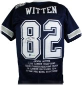 The Legendary Blue Pro Style Jersey, Autographed by Jason Witten - Beckett W Hologram Edition