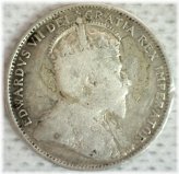 1904 H Canada Silver Twenty Cent Coin