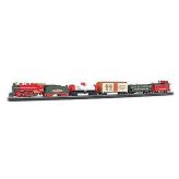 Festive Holiday Train Set with Jingle Bell Sound Effects