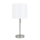Silver Elegance Pull Chain Lamp