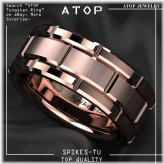 Rose Gold Tungsten Carbide Band