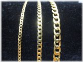 Golden Curb Cuban Chain Necklace