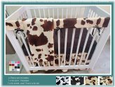 Rustic Ranch Baby Bedding Set in Cow Print for Cowboy Cribs