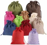 Burlap Drawstring Favor Pouches