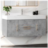 Sintered Stone Floating Vanity Cabinet