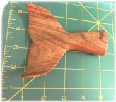 Whale Tail Wood Carving