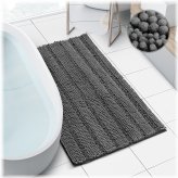 Plush Chenille Bath Rug - Luxurious and Quick-Drying Mat for Your Bathroom