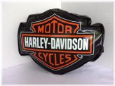 Harley Davidson Bar Shield Logo Vinyl PVC Pillow Seat Cushion