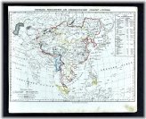 Buddhist Expansion in Asian Lands - 1847 Flemming Map