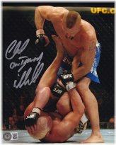 The Iceman's Autographed UFC Photo with BAS COA