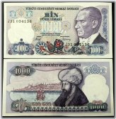 Anatolian Thousand Lira Banknote