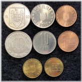 Romanian Coin Set - 1, 5, 10 Ban, 10 Lei (UNC)